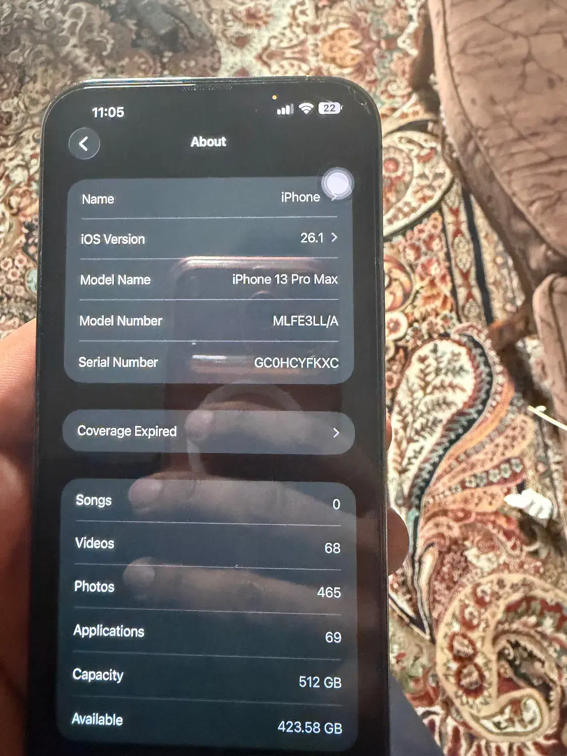 ایفون ۱۳پرومکس۵۱۲|موبایل|جم, |دیوار