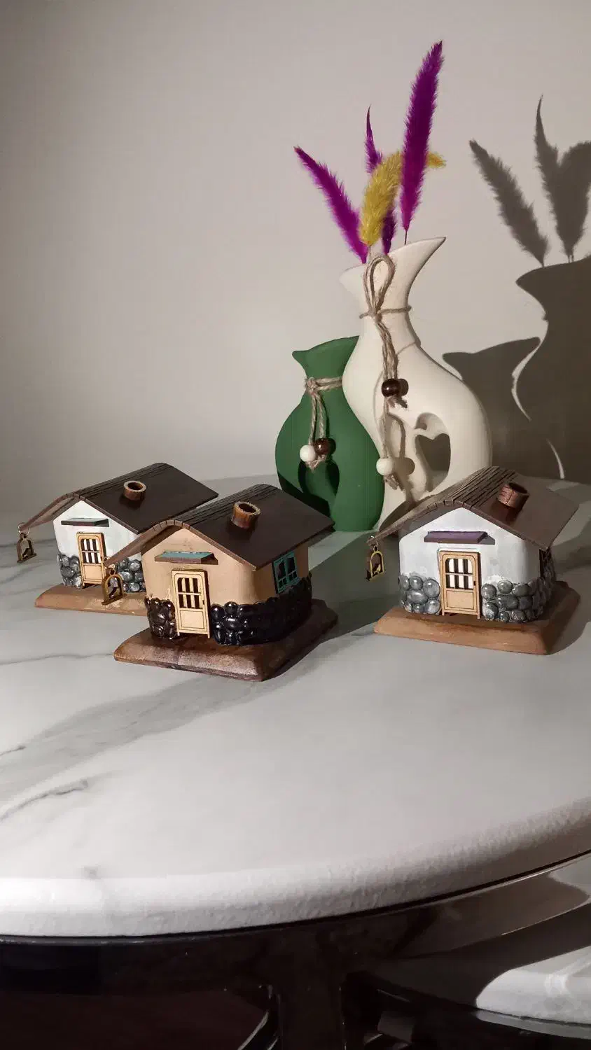 جا عودی کلبه ای،سرخ پوستی و برفی شب تاب در چند رنگ|صنایع دستی و سایر لوازم تزئینی|تهران, سردارجنگل|دیوار