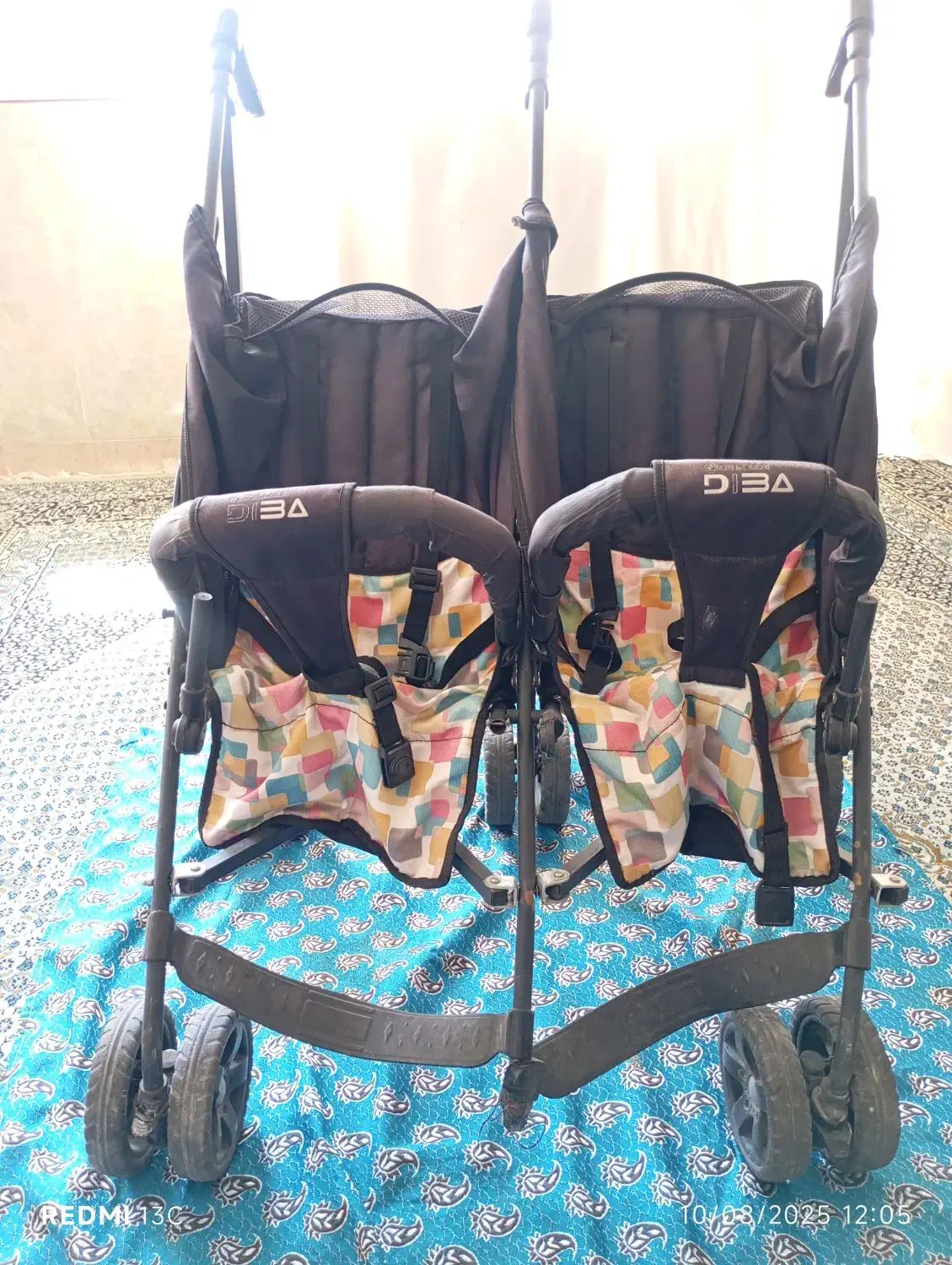 کالسکه دو قلو عصایی دلیجان|کالسکه و لوازم جانبی|کرمانشاه, |دیوار