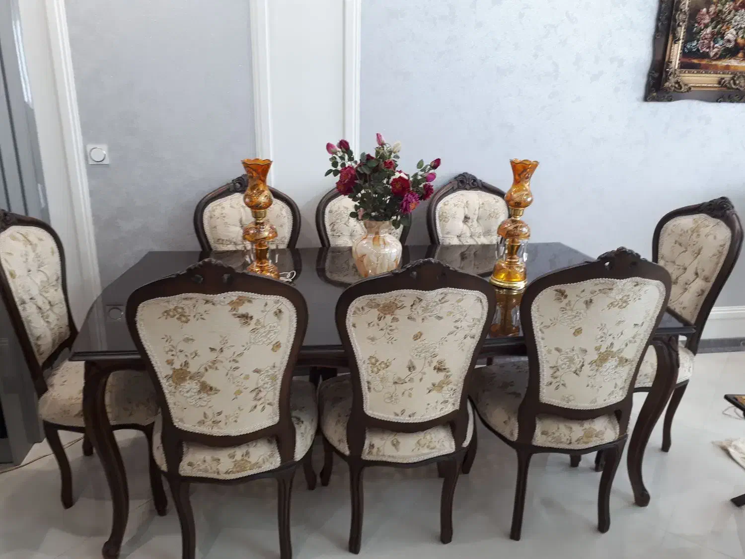 مبلمان سلطنتی ناهارخوری جلو مبلی عسلی فرش آینه شلف|مبلمان خانگی و میز عسلی|تهران, سلسبیل شمالی|دیوار