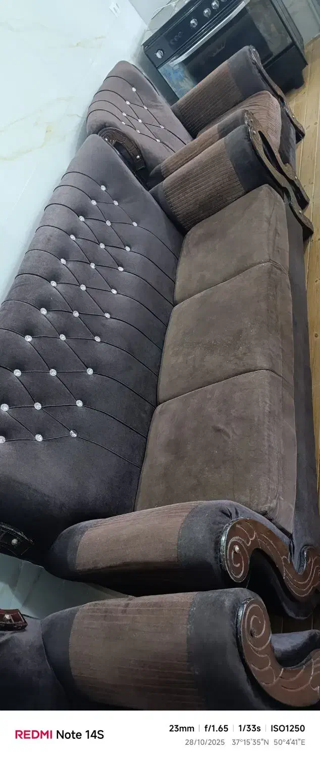 مبل هفت نفره و میز نهارخوری شش نفره|مبلمان خانگی و میز عسلی|رودبنه, |دیوار