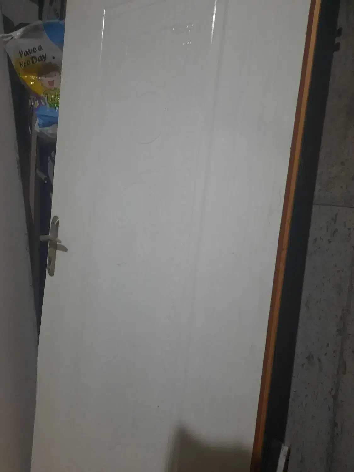 درب چوبی سفیدهمراه بادستگیره|مصالح و تجهیزات ساختمان|شوش, |دیوار