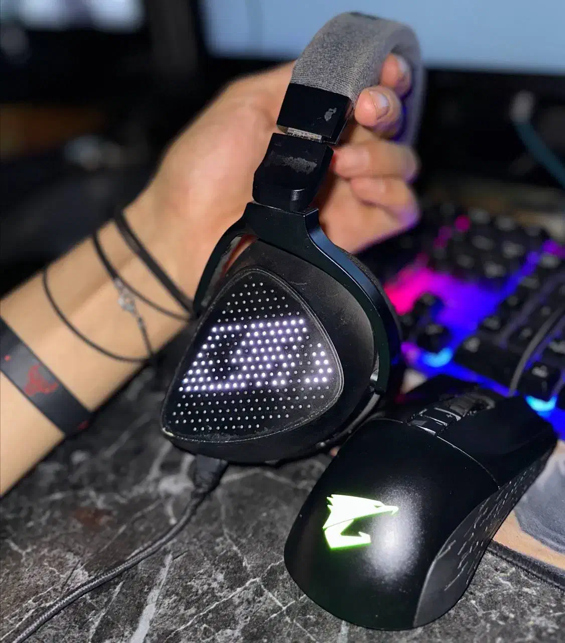 هدفون گیمینگ ASUS ROG Delta S Animate اورجینال|قطعات و لوازم جانبی رایانه|نجف‌آباد, فرخی|دیوار