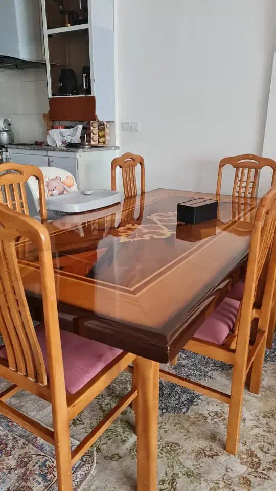 میز ناهارخوری ۸ نفره|میز و صندلی غذاخوری|الشتر, |دیوار