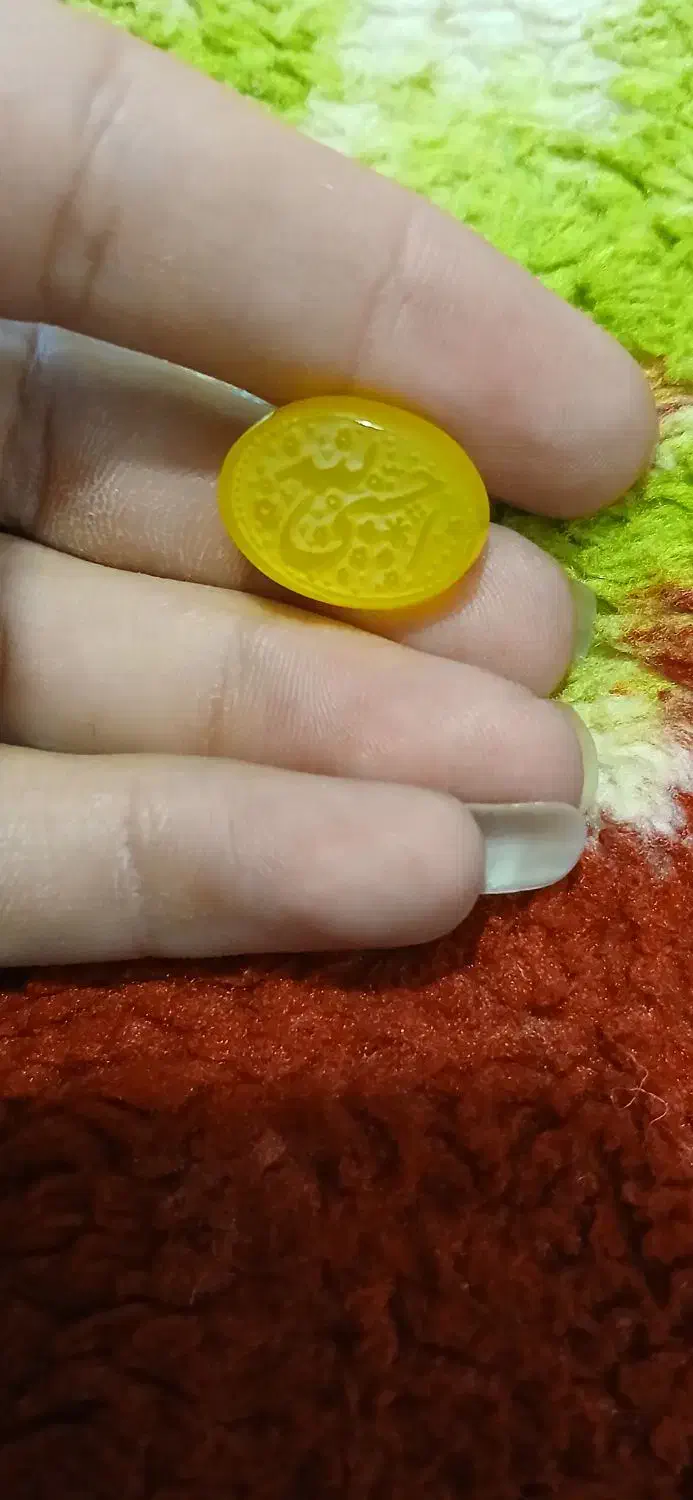 سنگ عقیق زرد تراش لیزری|جواهرات|شوشتر, |دیوار