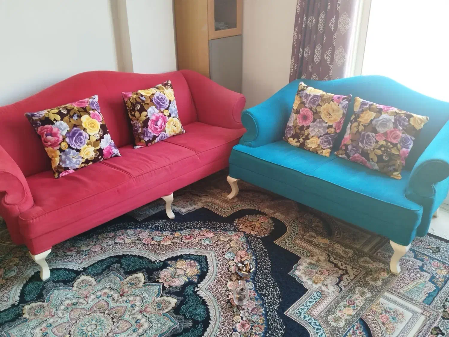 مبل دو تیکه|مبلمان خانگی و میز عسلی|کیش, |دیوار