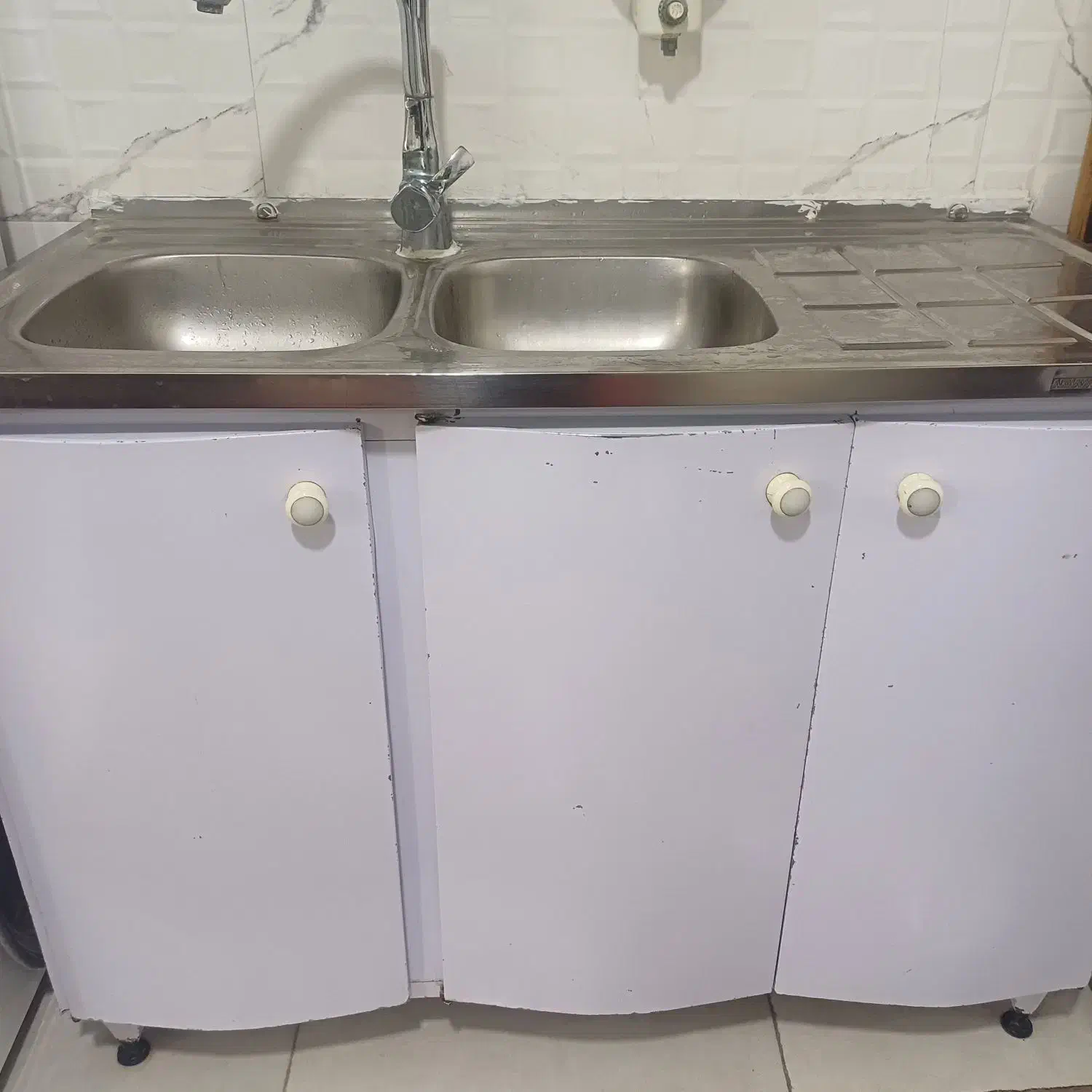 کابینت ظرفشویی به همراه سینک وآبچکان|مصالح و تجهیزات ساختمان|جوانرود, |دیوار