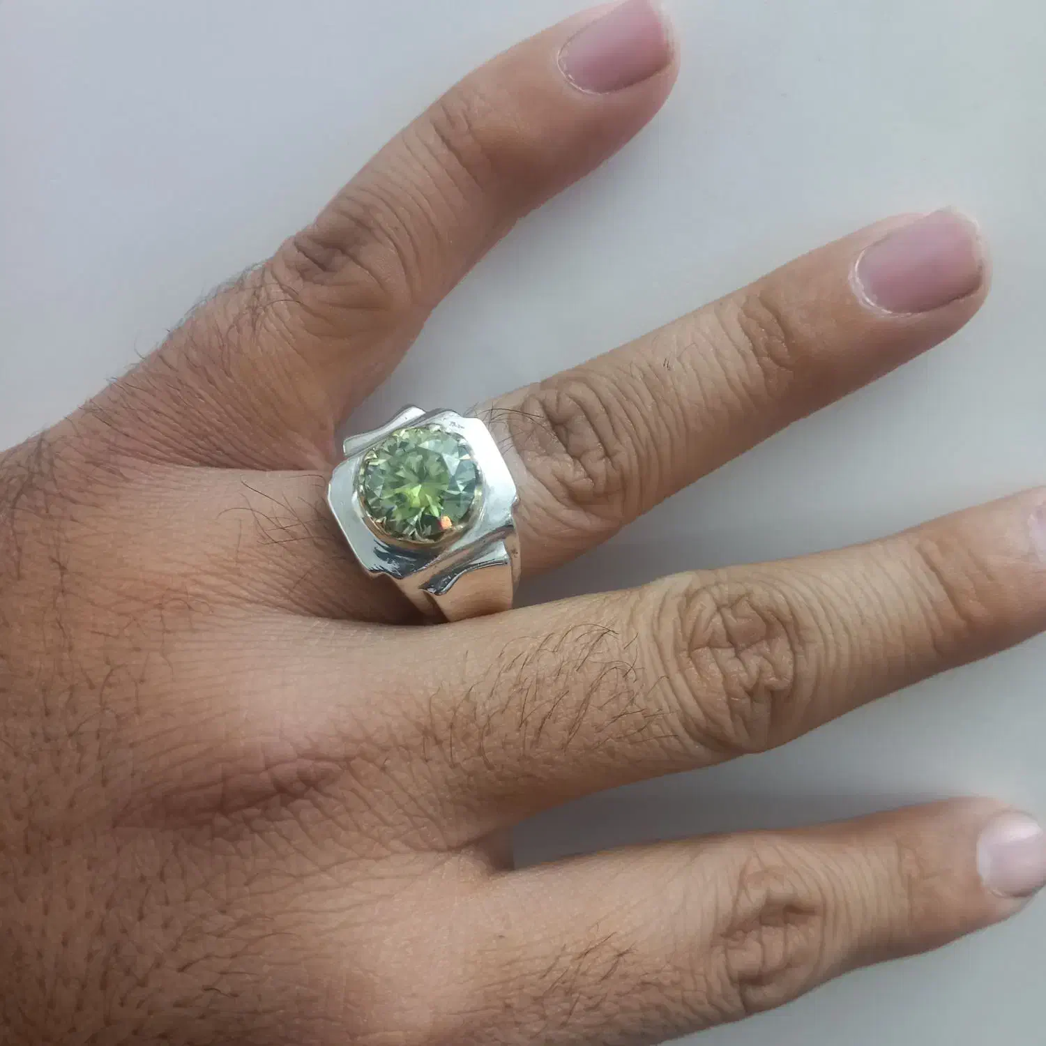 انگشتر موزنایت اصلی|جواهرات|گلمکان, |دیوار