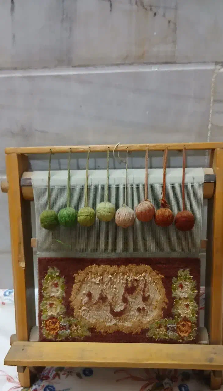 دارقالی گل ابریشم(نفیس)|تابلو فرش|قم, گلزار|دیوار