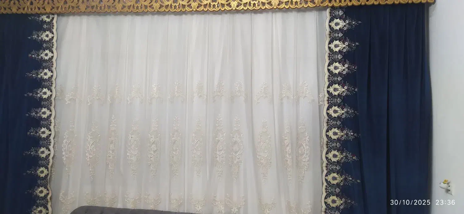 پرده پذیرایی کاملاً سالم|پرده، رانر، رومیزی|ورامین, ورامین|دیوار