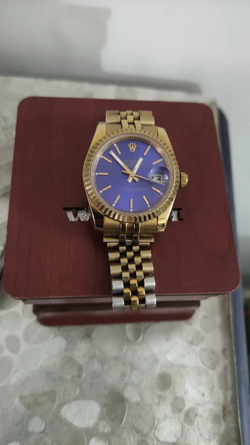 ساعت رولکس طلائی صفحه آبی|ساعت|رشت, پارک شهر|دیوار