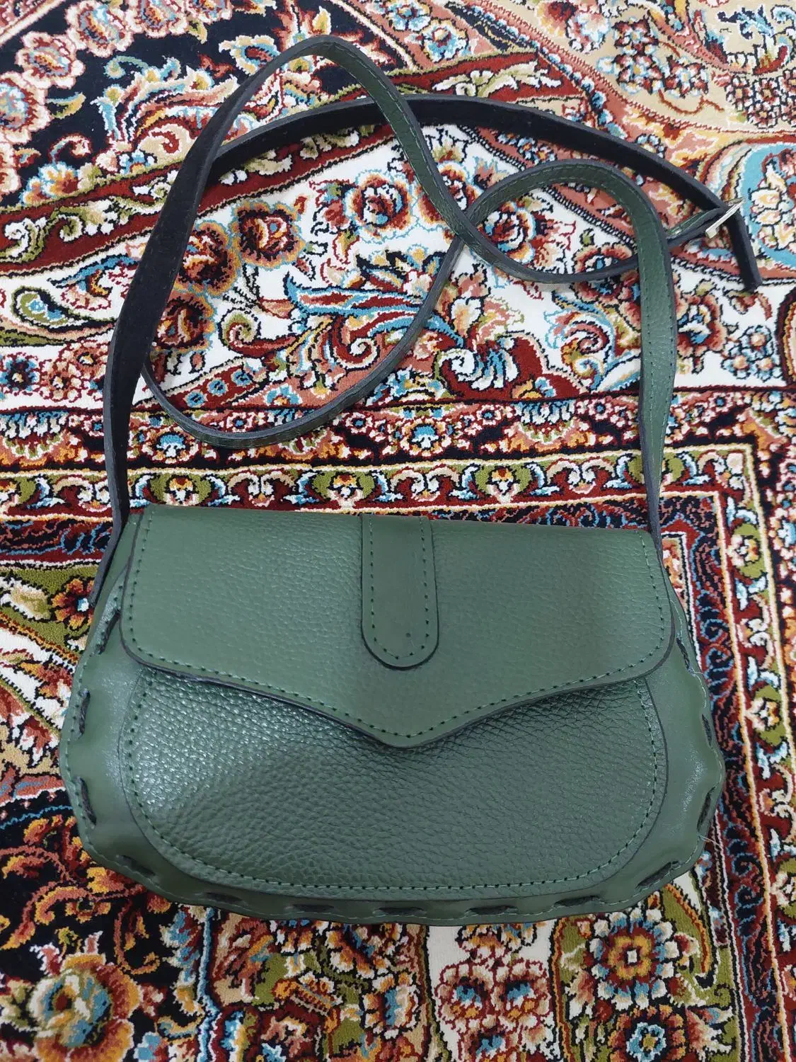 کیف چرم سبز سدری|کیف، کفش، کمربند|کرج, شهرک بنفشه|دیوار