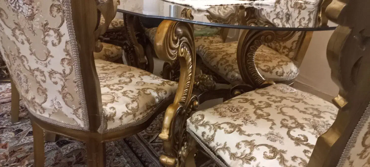 میز ناهارخوری ۸نفره|میز و صندلی غذاخوری|گرگان, |دیوار