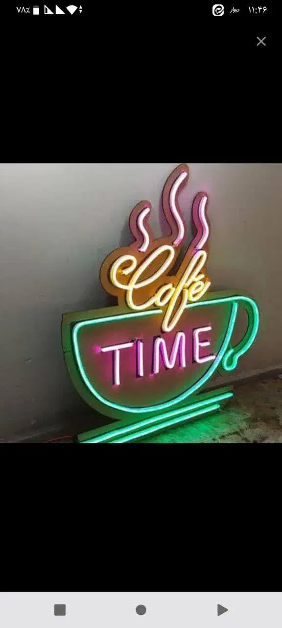 تابلو ال ای دی نئون Caffee آمریکانو|فروشگاه و مغازه|قمرود, |دیوار