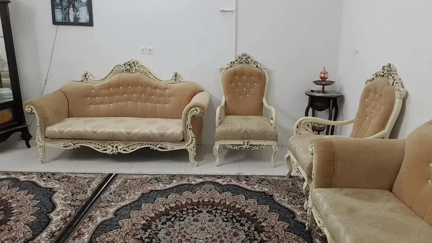 مبل استیل هفت نفره درحد جهیزیه|مبلمان خانگی و میز عسلی|قم, آذر (نکویی)|دیوار