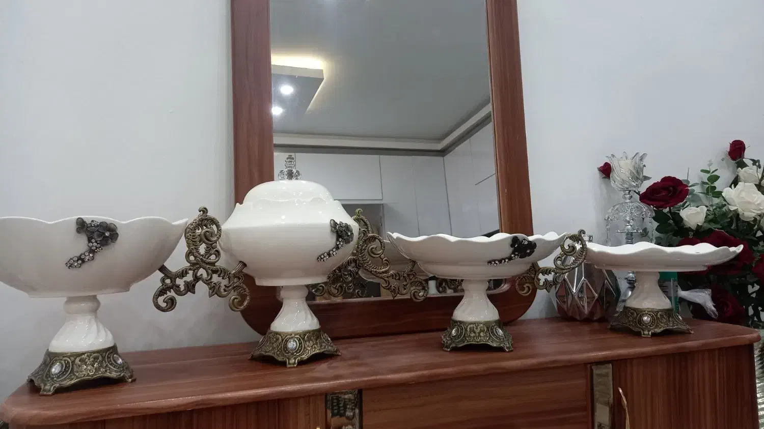 ظروف پذیرایی ۴ تیکه|ظروف سرو و پذیرایی|فردیس, فردیس|دیوار