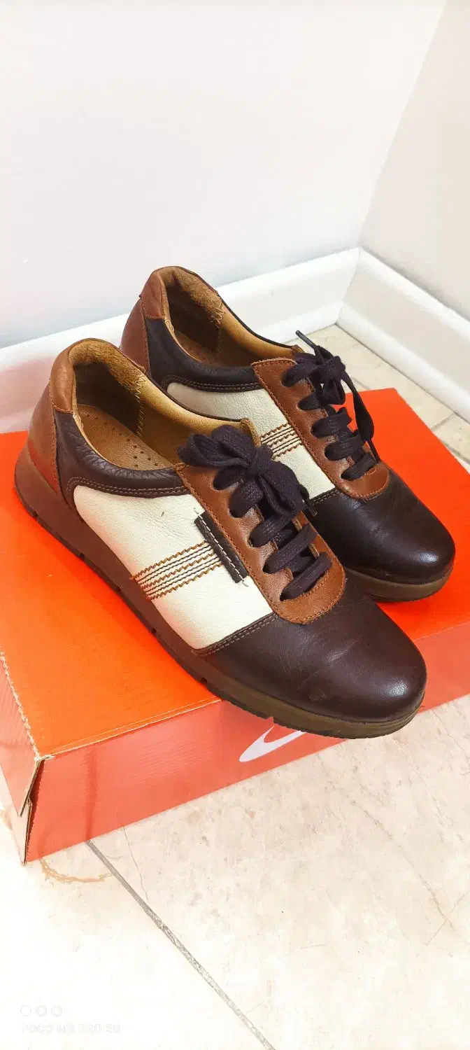 یک جفت کفش چرم اصل سایز۳۷|کیف، کفش، کمربند|گنبد کاووس, |دیوار