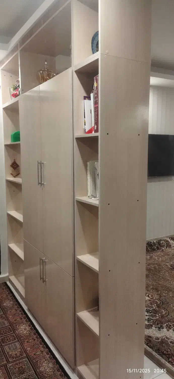 کمد وسایل و جاکتابی و دکوراسیون|کتابخانه، شلف، قفسه‌های دیواری|بیرجند, |دیوار