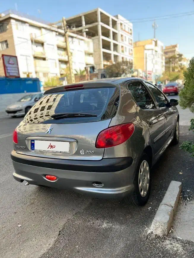 ۲۰۶مدل ۸۴بی رنگ تیپ ۲|خودرو سواری و وانت|تهران, ستارخان|دیوار