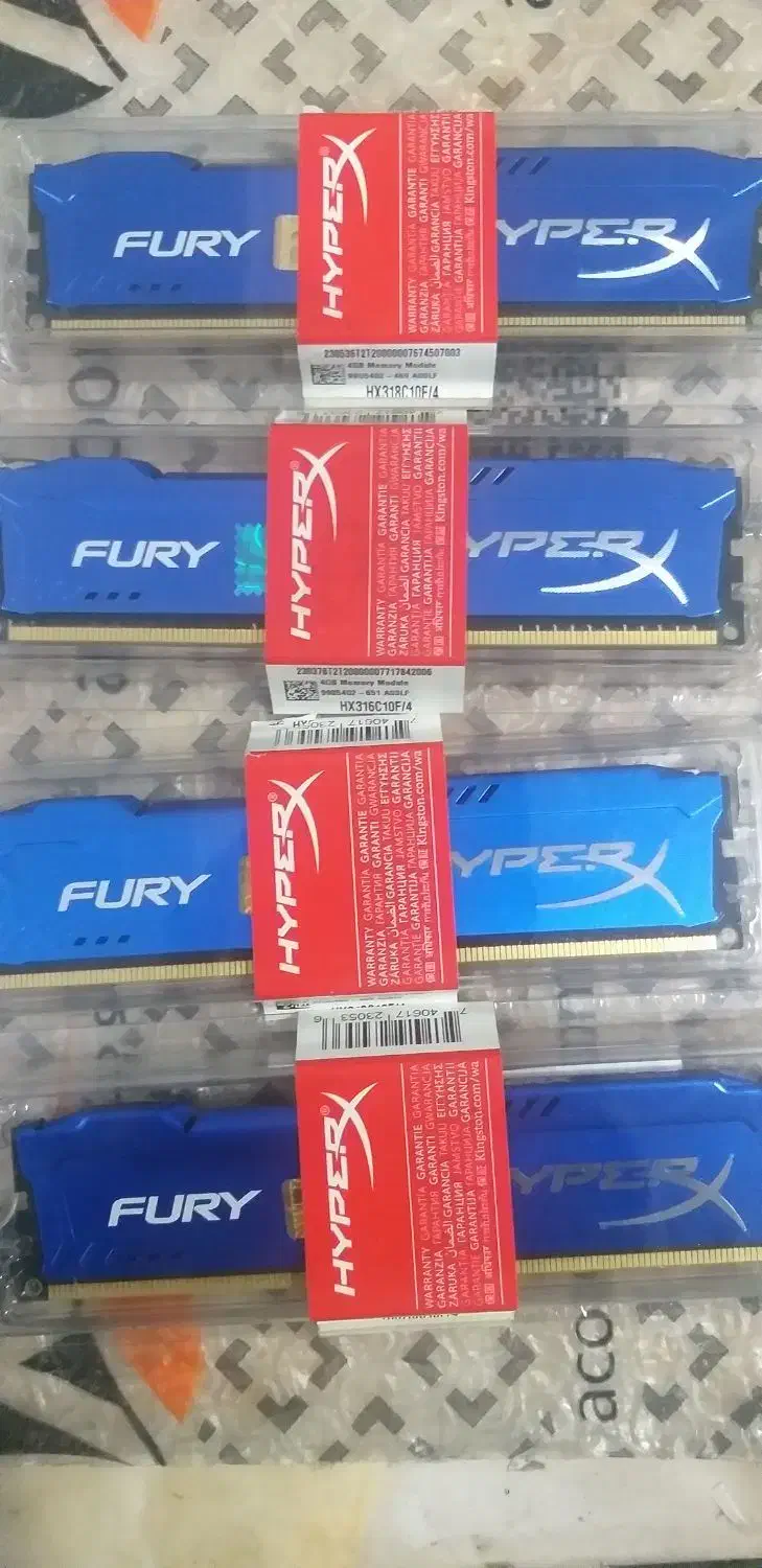 تعدادی رم 4 گیگ اکبندهدسینکدار مارک Fury|قطعات و لوازم جانبی رایانه|تبریز, |دیوار