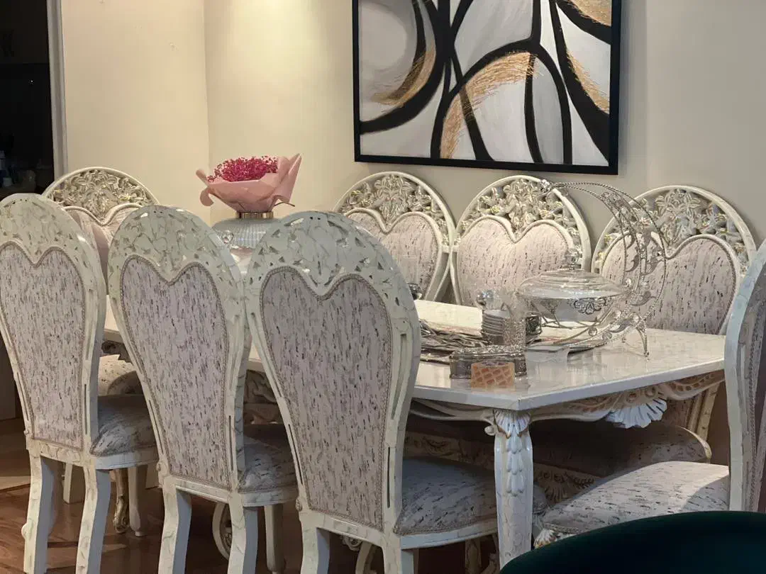 مبل سلطنتی به همراه میز غذاخوری|مبلمان خانگی و میز عسلی|اردبیل, |دیوار