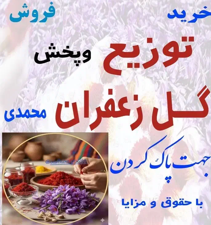 توزیع و پخش گل زعفران جهت پاک کردن|عمده‌فروشی|قوچان, |دیوار