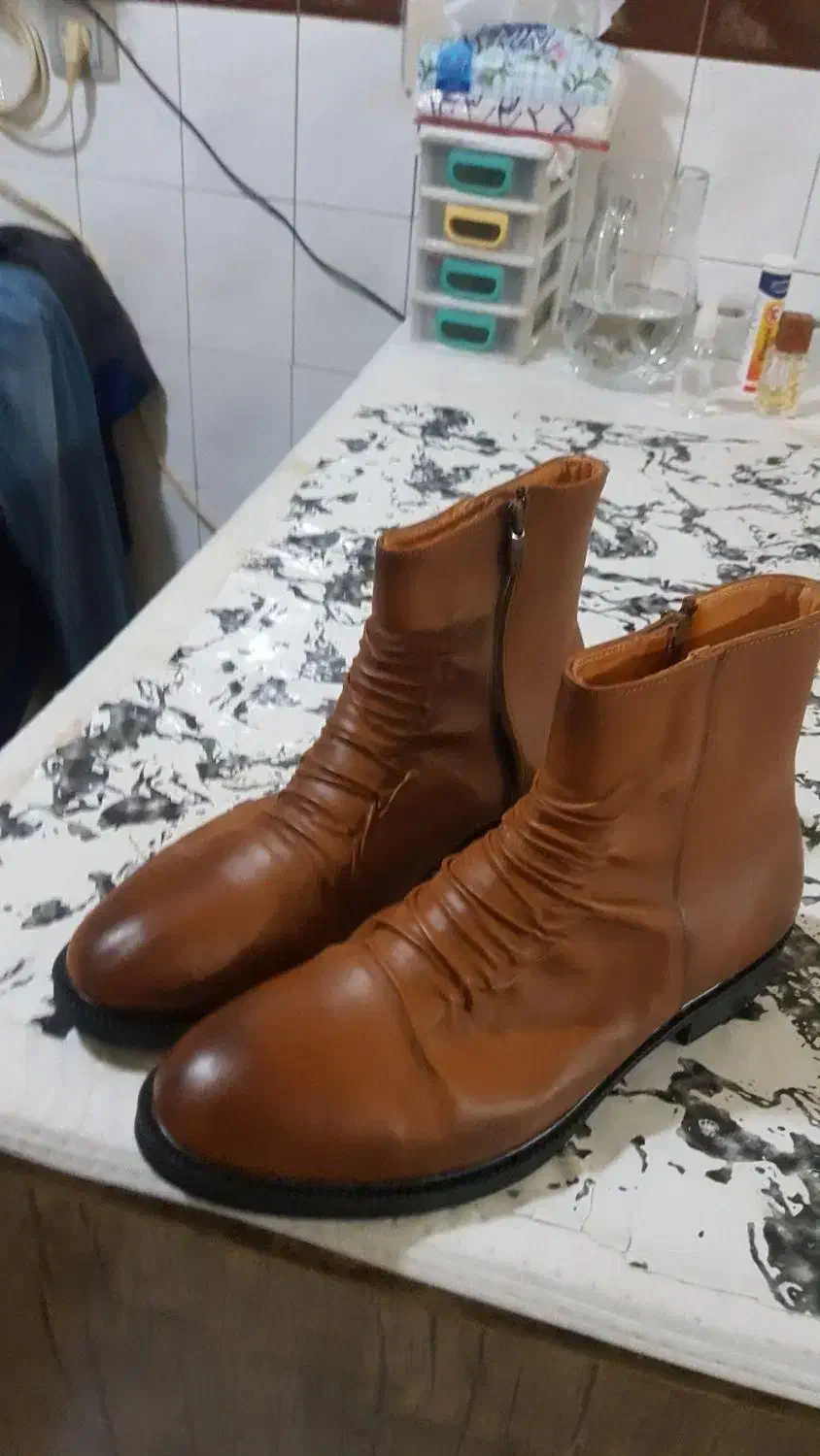 کفش نیم پوتین مردانه سایز ۴۴ رنگ قهوه ای|کیف، کفش، کمربند|تهران, سلیمانی|دیوار