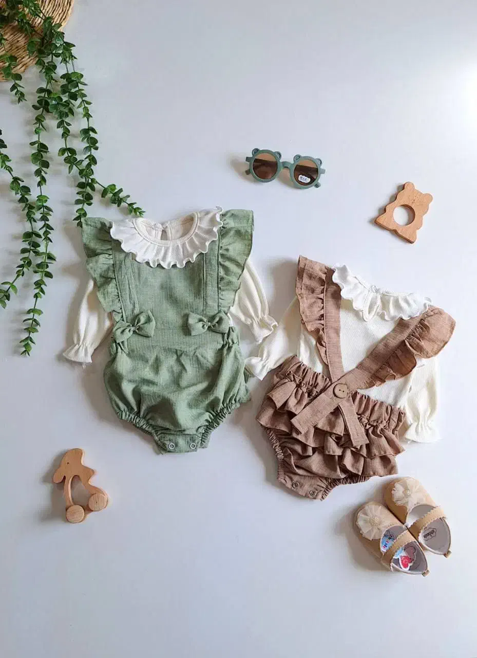 بادی و بلوز  نخی پنبه ی کبریتی|کفش و لباس بچه|کبودرآهنگ, |دیوار