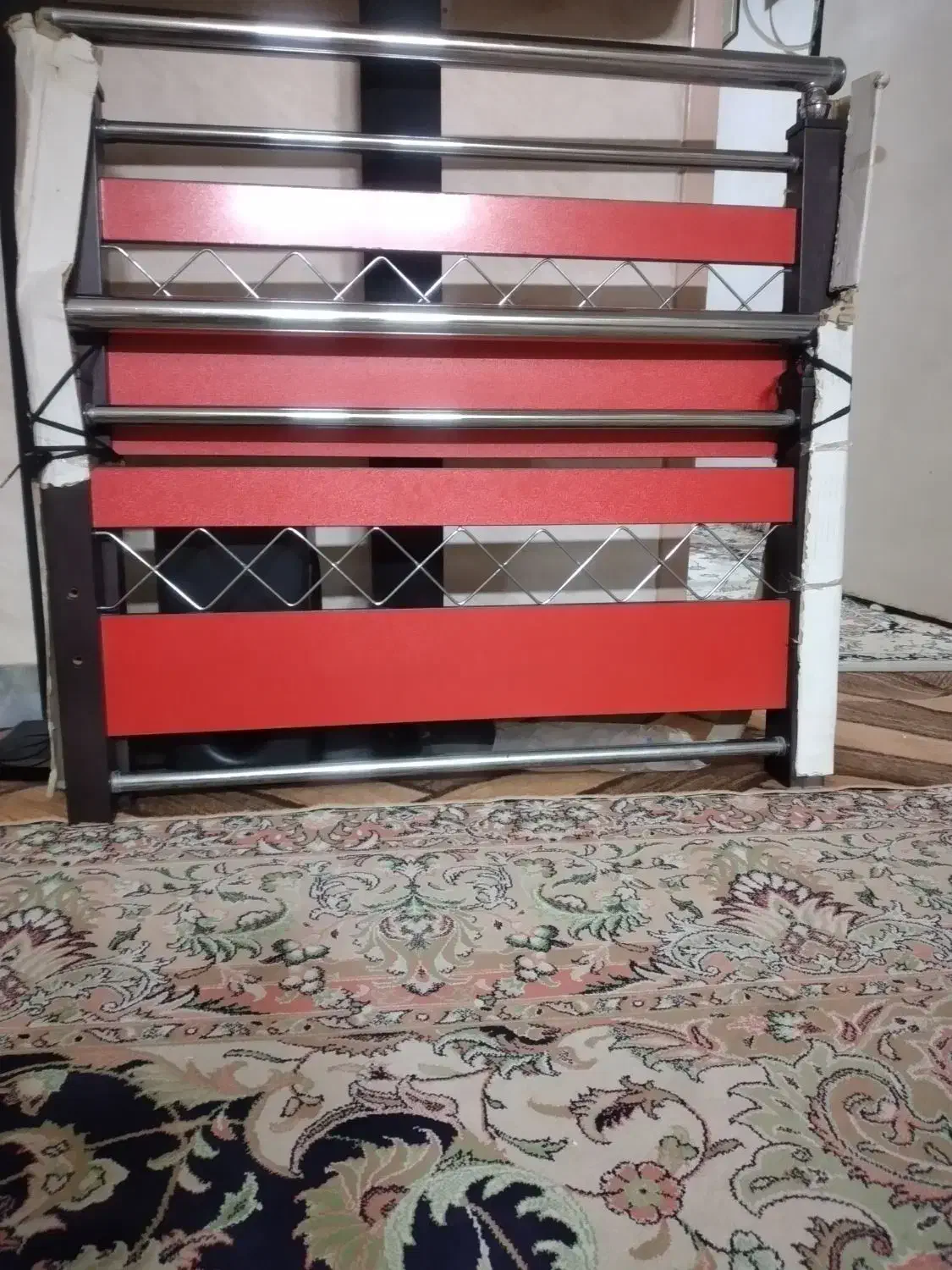 تخت یکنفره استیل وام دی اف|تخت و سرویس خواب|فردیس, فردیس|دیوار