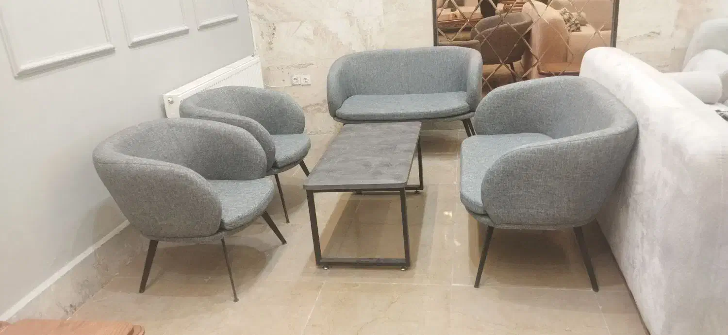 مبل ۶نفره اداری خانگی پایه فلز مناسب مزون،دفترکار|مبلمان اداری|مشهد, جاهد شهر|دیوار