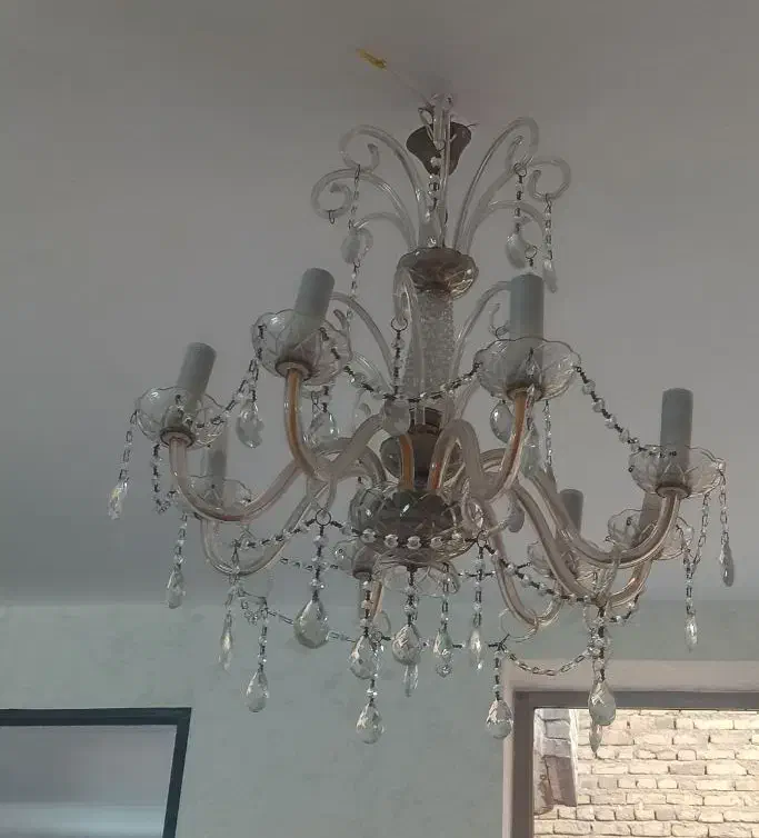 لوستر کریستالی|لوستر و چراغ آویز|مرند, |دیوار