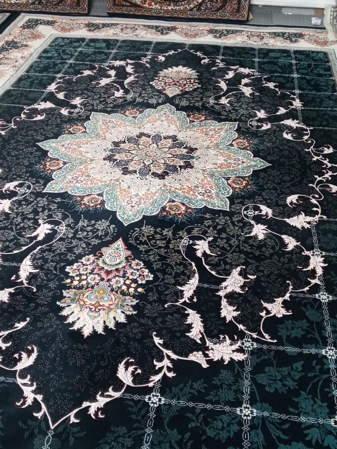 فرش ۹متری سرمه ای)|فرش|نسیمشهر, |دیوار