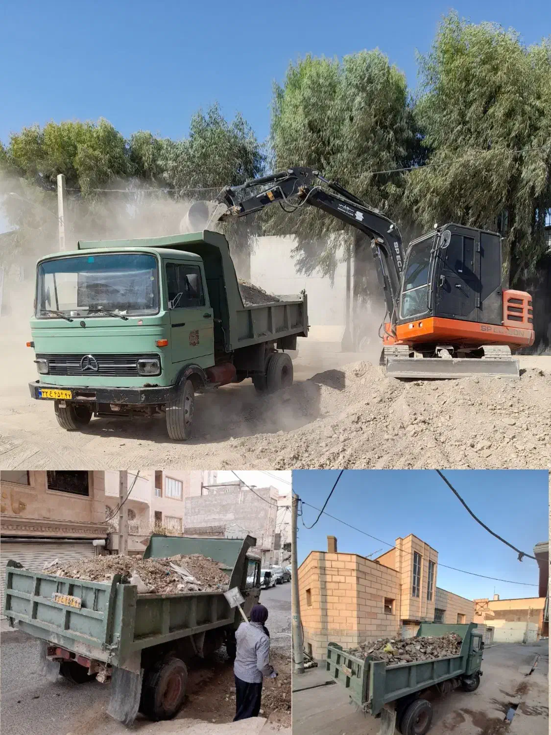 حمل نخاله وگودبرداری فروش خاک تمیز وماسه الغدیر|خدمات حمل و نقل|قم, شاه ابراهیم|دیوار