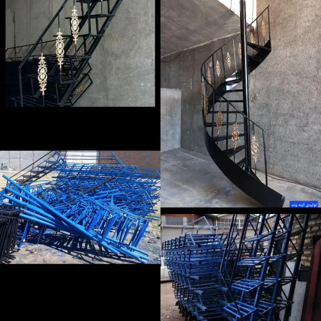 پله نردبان اهنی نرده بالکن حفاظ درب دیوار باغ حیاط|مصالح و تجهیزات ساختمان|چهاردانگه (تهران), |دیوار