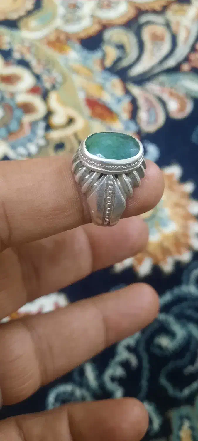 انگشتر زمرد پنجشیر اصلی زیبا|جواهرات|زاهدان, |دیوار