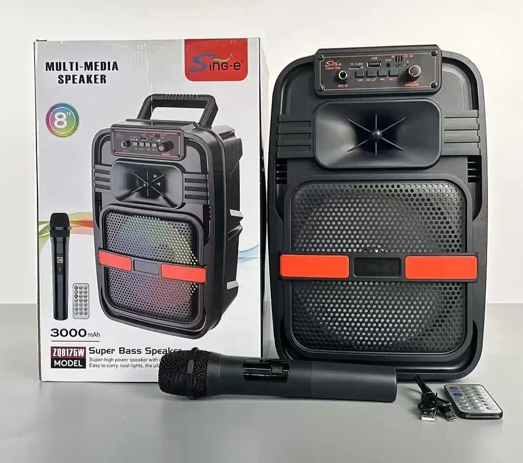 اسپیکر شارژی40 سانتی میکروفون بیسیم خردکن قابلمه|سیستم صوتی خانگی|قم, سید معصوم|دیوار