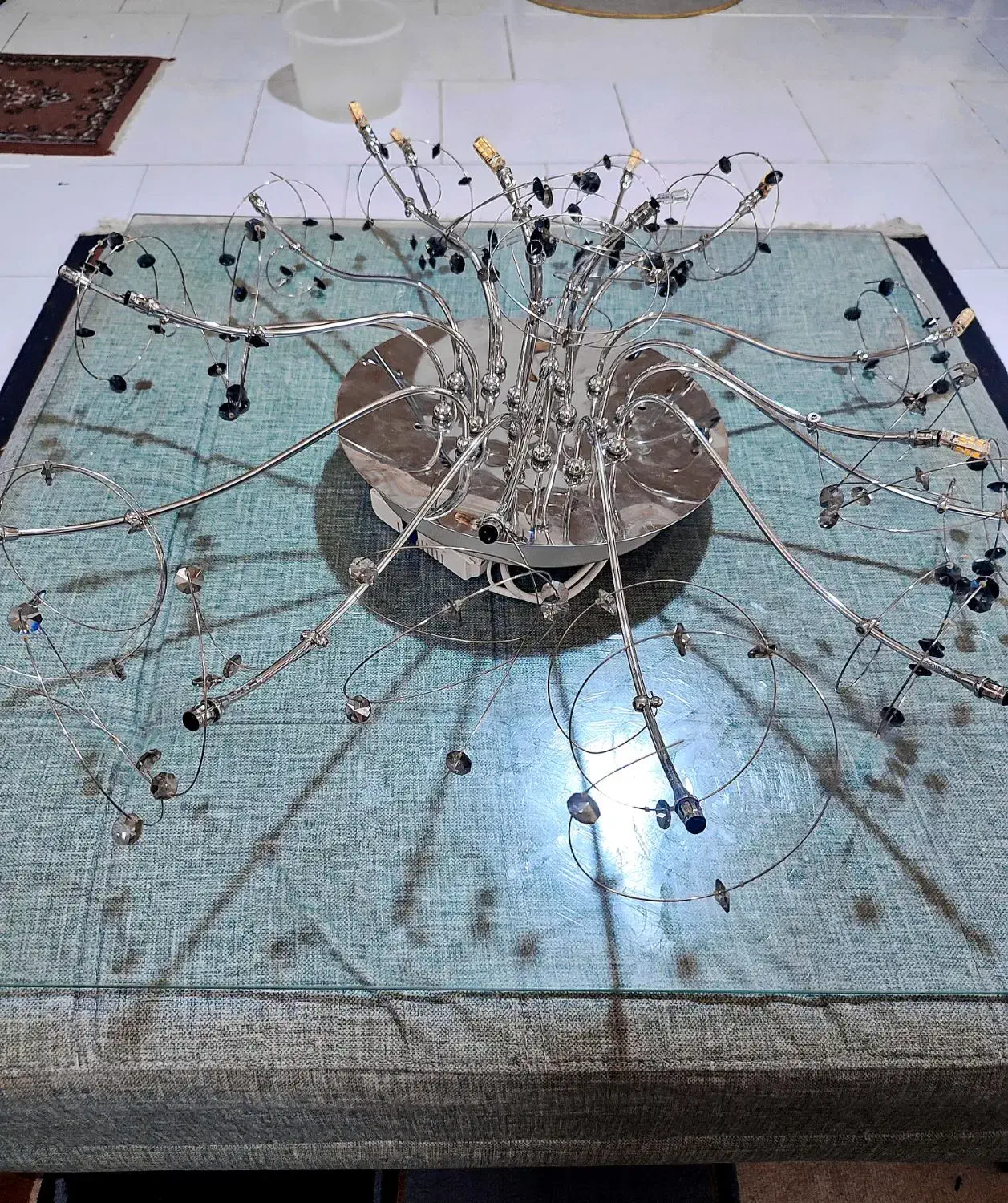 لوستر شاخه ای فلزی|لوستر و چراغ آویز|کرج, حیدرآباد|دیوار