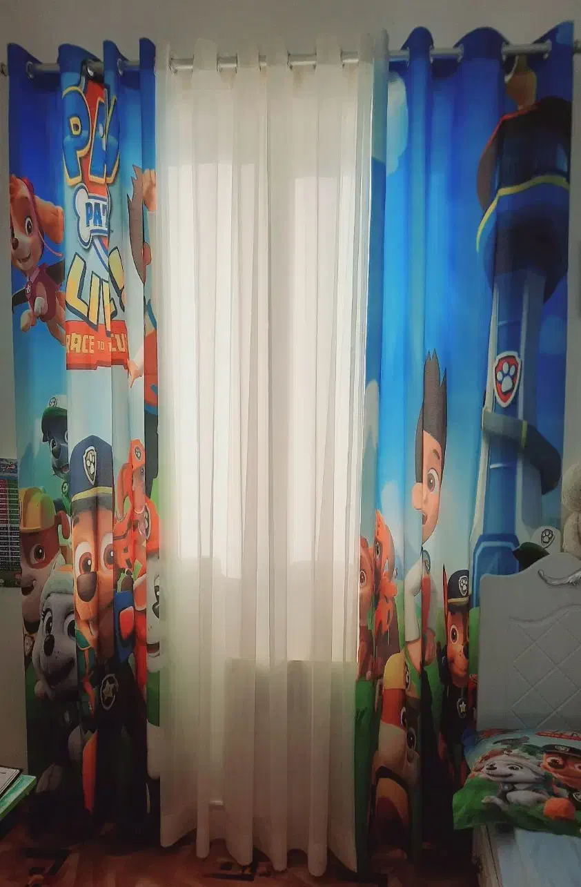 پرده اتاق کودک|پرده، رانر، رومیزی|کیاشهر, |دیوار