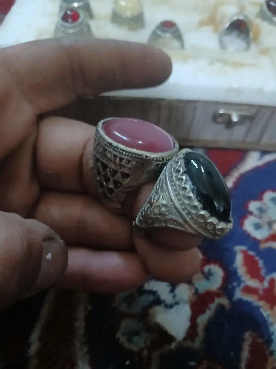 انگشتر ۶۰درصد نقره... سنگ اصلی|بدلیجات|اهواز, پادادشهر|دیوار
