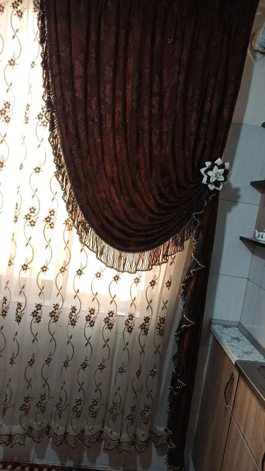 والان پرده|پرده، رانر، رومیزی|قرچک, زیبا شهر|دیوار