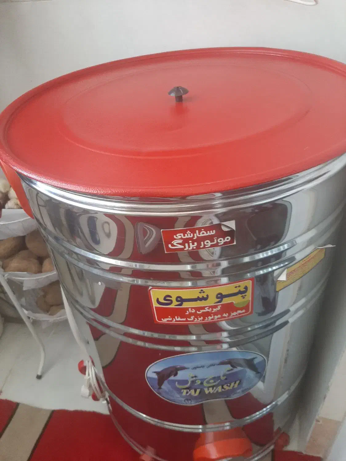 لباس یا پتوشوی۶۰کیلویی موتور سنگین گیربکس دار|ماشین لباسشویی و خشک‌کن لباس|قرچک, زیبا شهر|دیوار