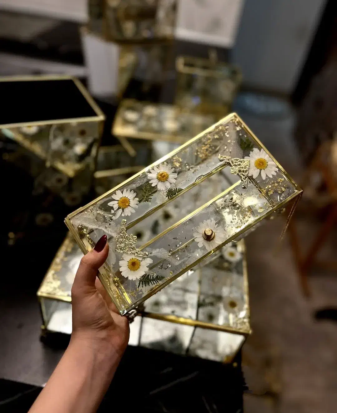 جا دستمالی. سطل زباله. تیبگ.|صنایع دستی و سایر لوازم تزئینی|کوهدشت, |دیوار