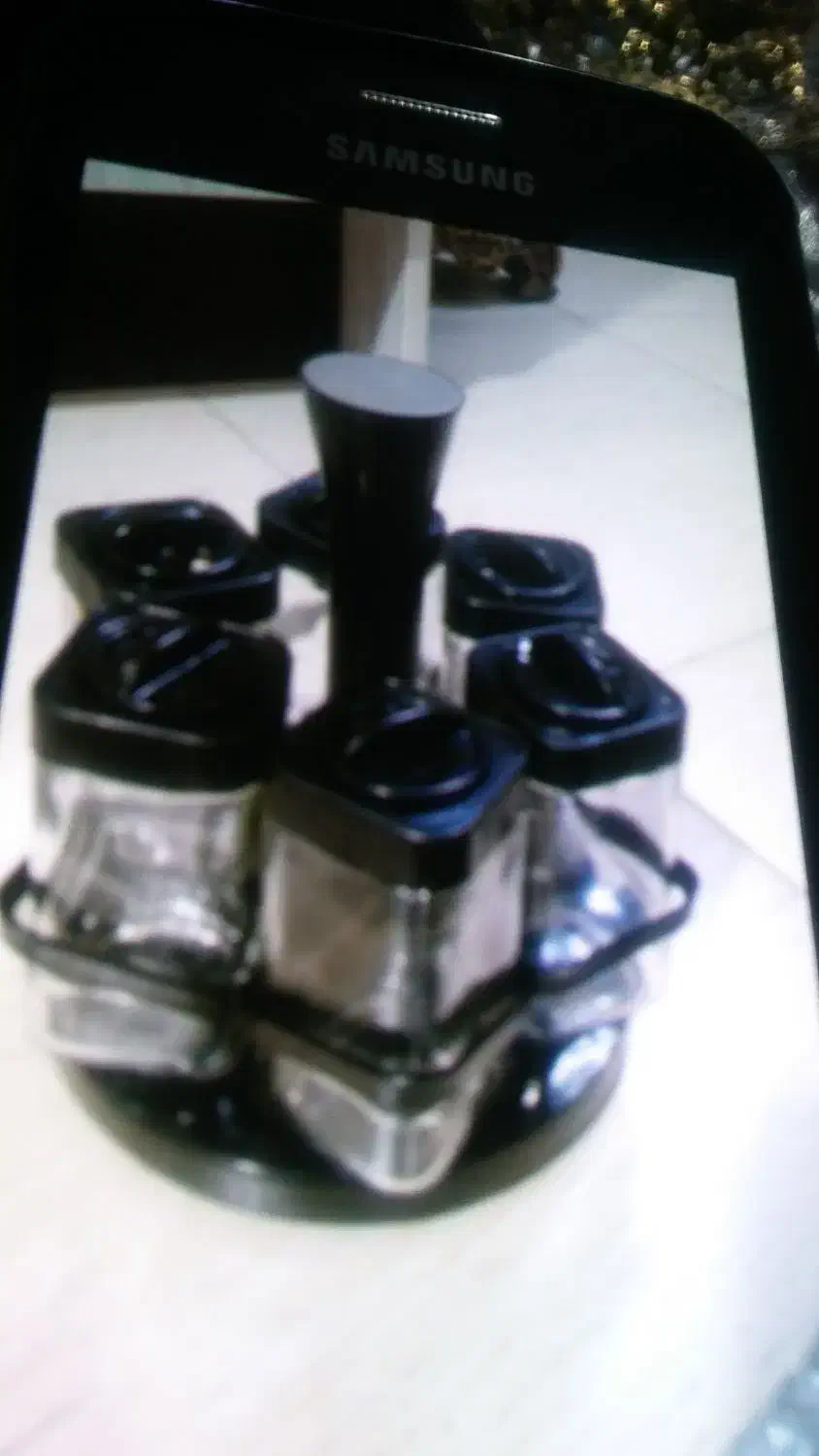 فروش جا ادویه مشکی نو|ظروف نگهدارنده، پلاستیکی، یک‌بارمصرف|گرگان, |دیوار