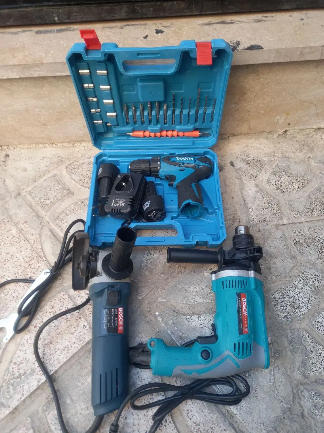 دریل شارژی ماکیتا دلر بوش مینی فرز بوش|ماشینآلات صنعتی|مشهد, شهرک شیرین|دیوار