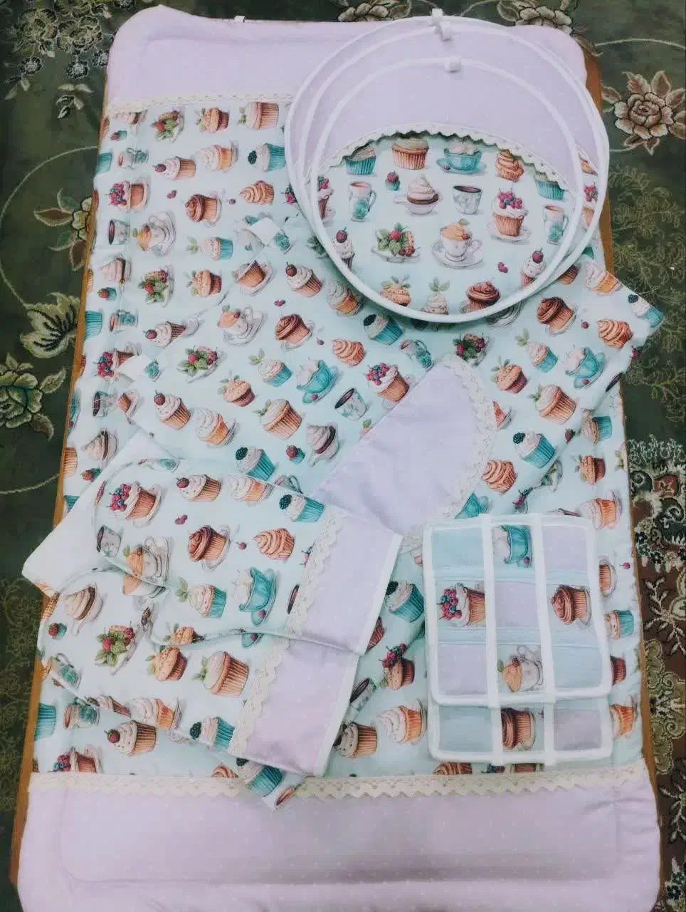 سرویس آشپزخانه با بهترین پارچه و متریال|سفره، حوله، دستمال آشپزخانه|برخوار, |دیوار