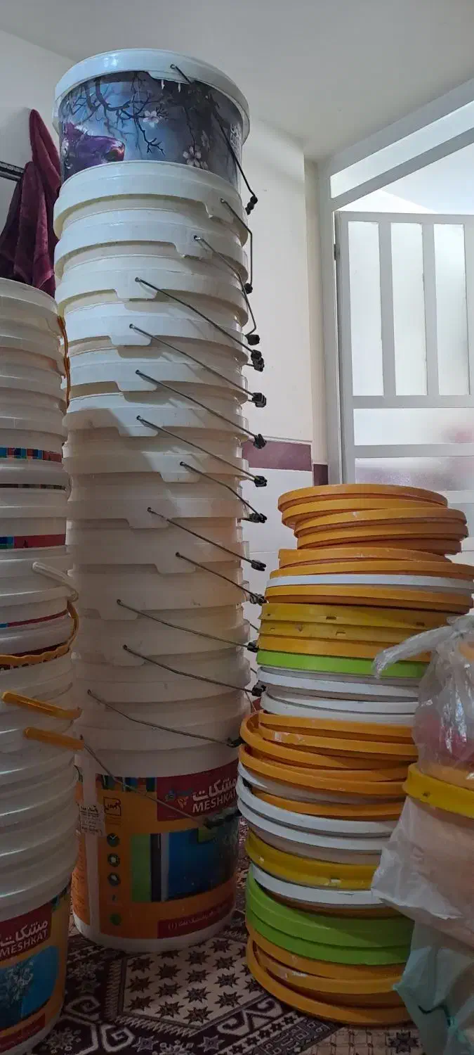 سطل مقاوم|ظروف نگهدارنده، پلاستیکی، یک‌بارمصرف|شیراز, شهرک مهرگان|دیوار