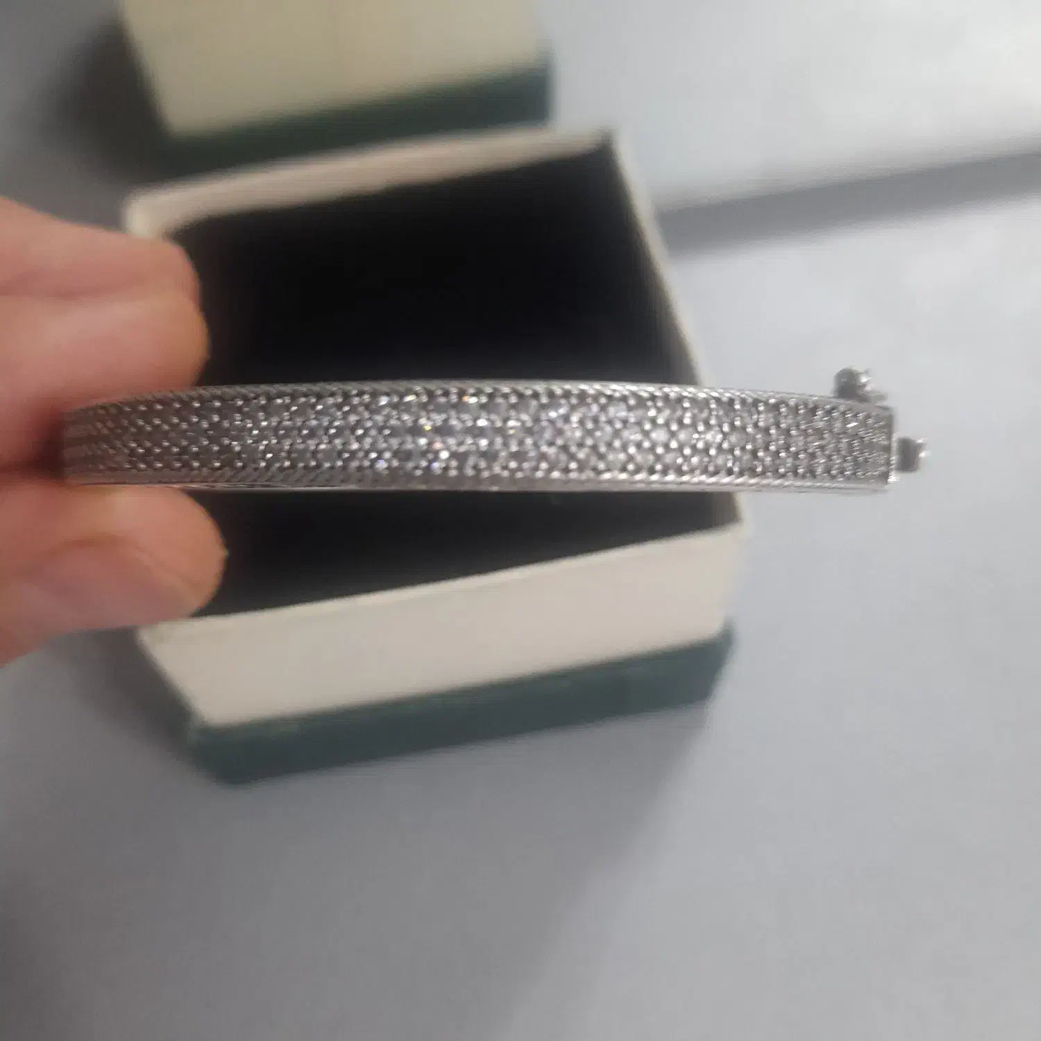 دستبند نقره شیک نگین دار|جواهرات|همدان, |دیوار