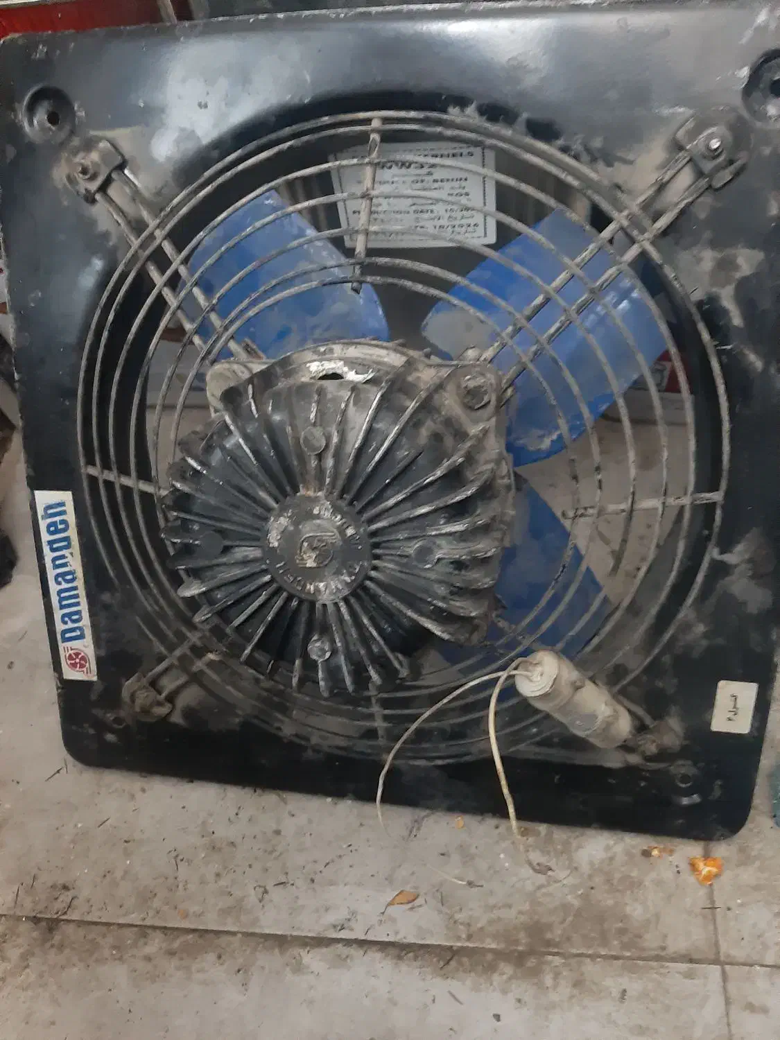 هواکش قوی کارخانه ای درحده نو|پنکه و تصفیهکنندهٔ هوا|شهرکرد, |دیوار