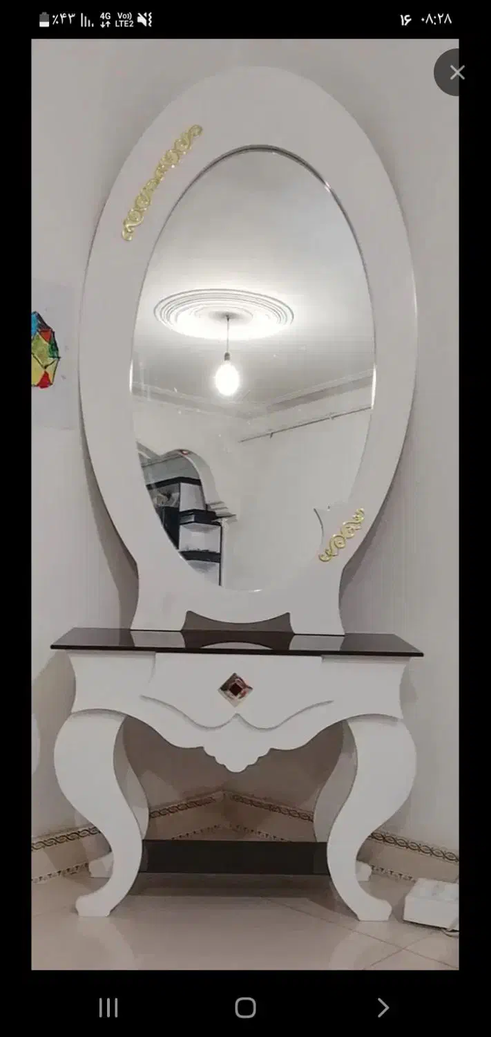 آینه و کنسول در حدنو|بوفه، ویترین، کنسول|کرمانشاه, |دیوار