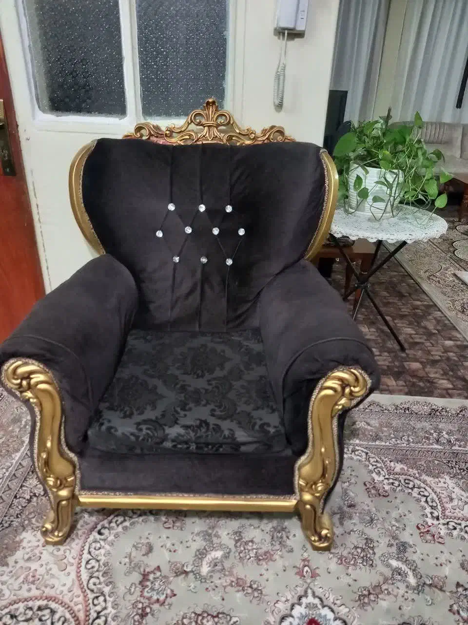مبل۷نفره نیمه استیل|مبلمان خانگی و میز عسلی|تهران, مسعودیه|دیوار